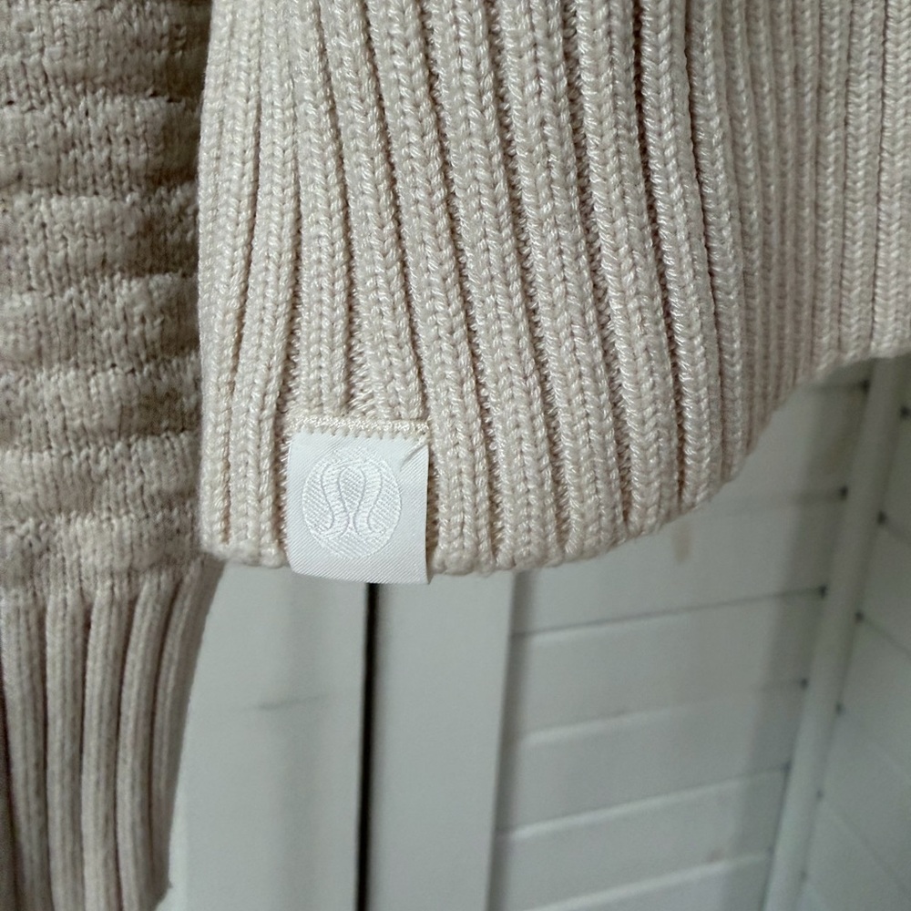 lululemon athletica Cream Textured Crewneck Sweater - Picture 3 of 5
